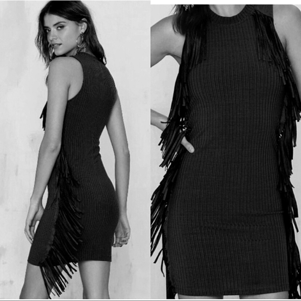 NASTY GAL Fringe dress